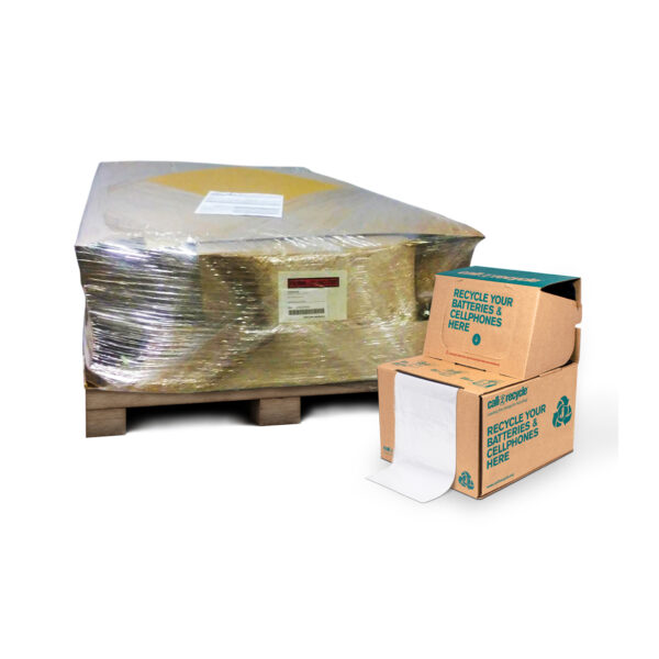 Battery & Cellphone Recycling Kit - Pallet of 50 Large Flat with Return ...